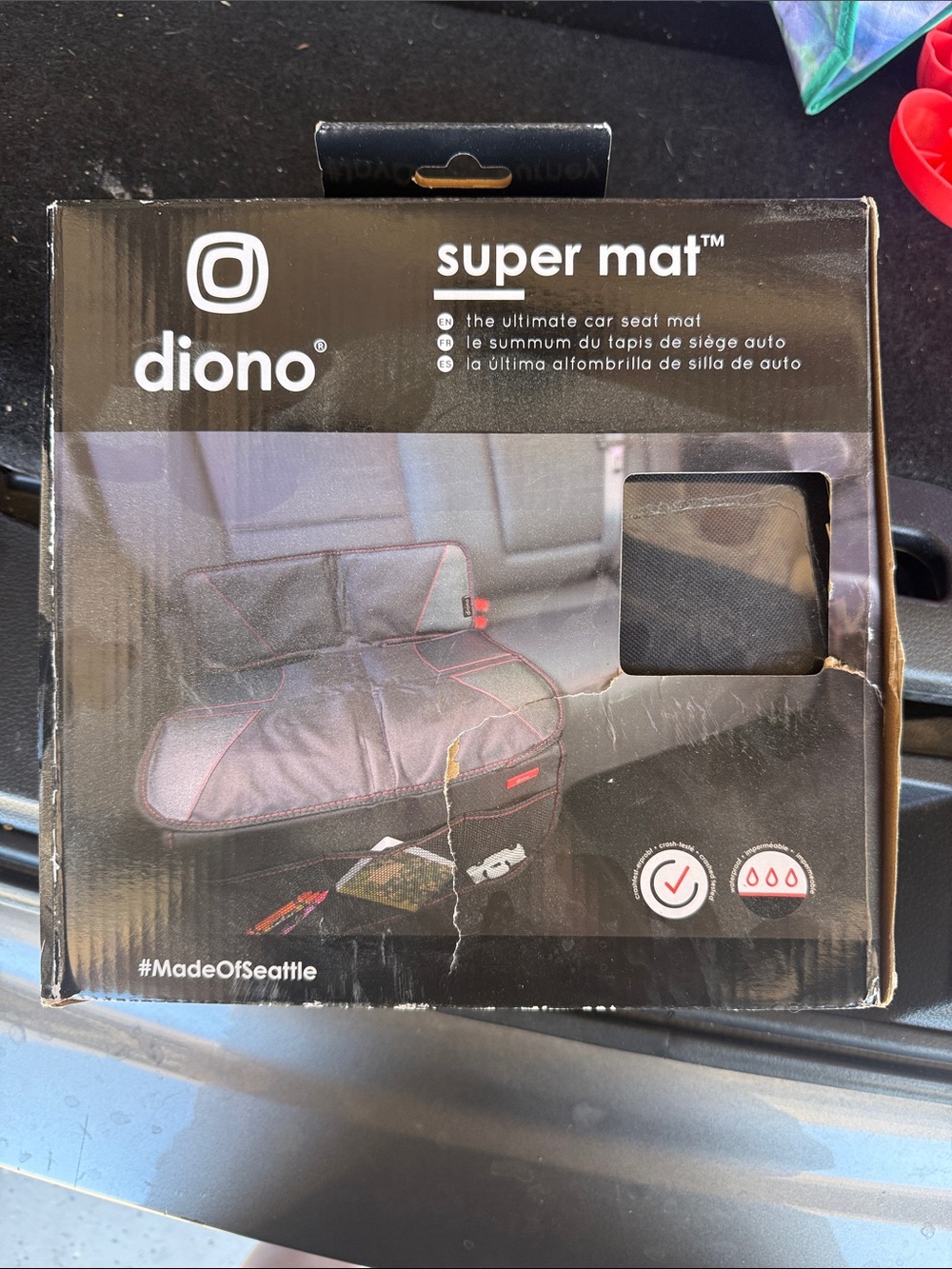 Diono Car Seat & Stroller Accessory Box in Black with White Logo